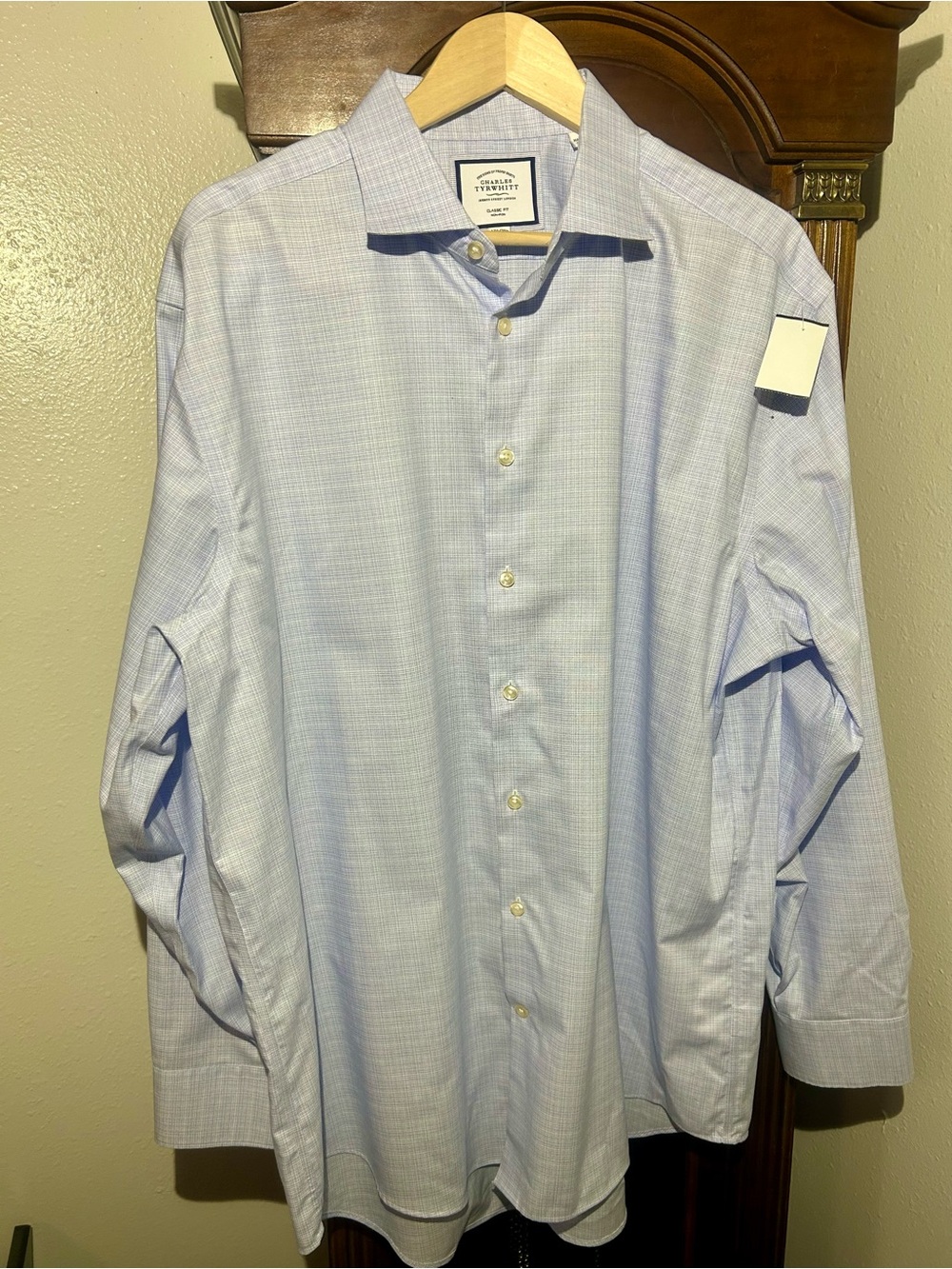 Charles Tyrwhitt Light Blue Check Dress Shirt